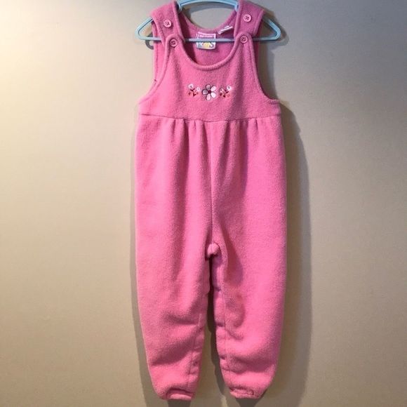 🌺 Vintage Pink Fleece Jumpsuit - Picture 1 of 4